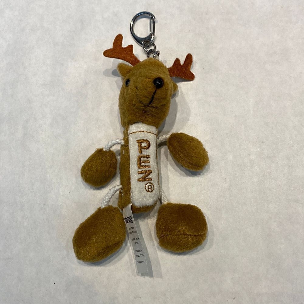 Pez Arctic Babies Caribou Candy Dispenser Plush Reindeer Keychain